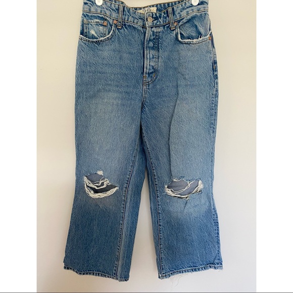 Free People Ranger Wide Leg Jeans Size 28 - Picture 5 of 8